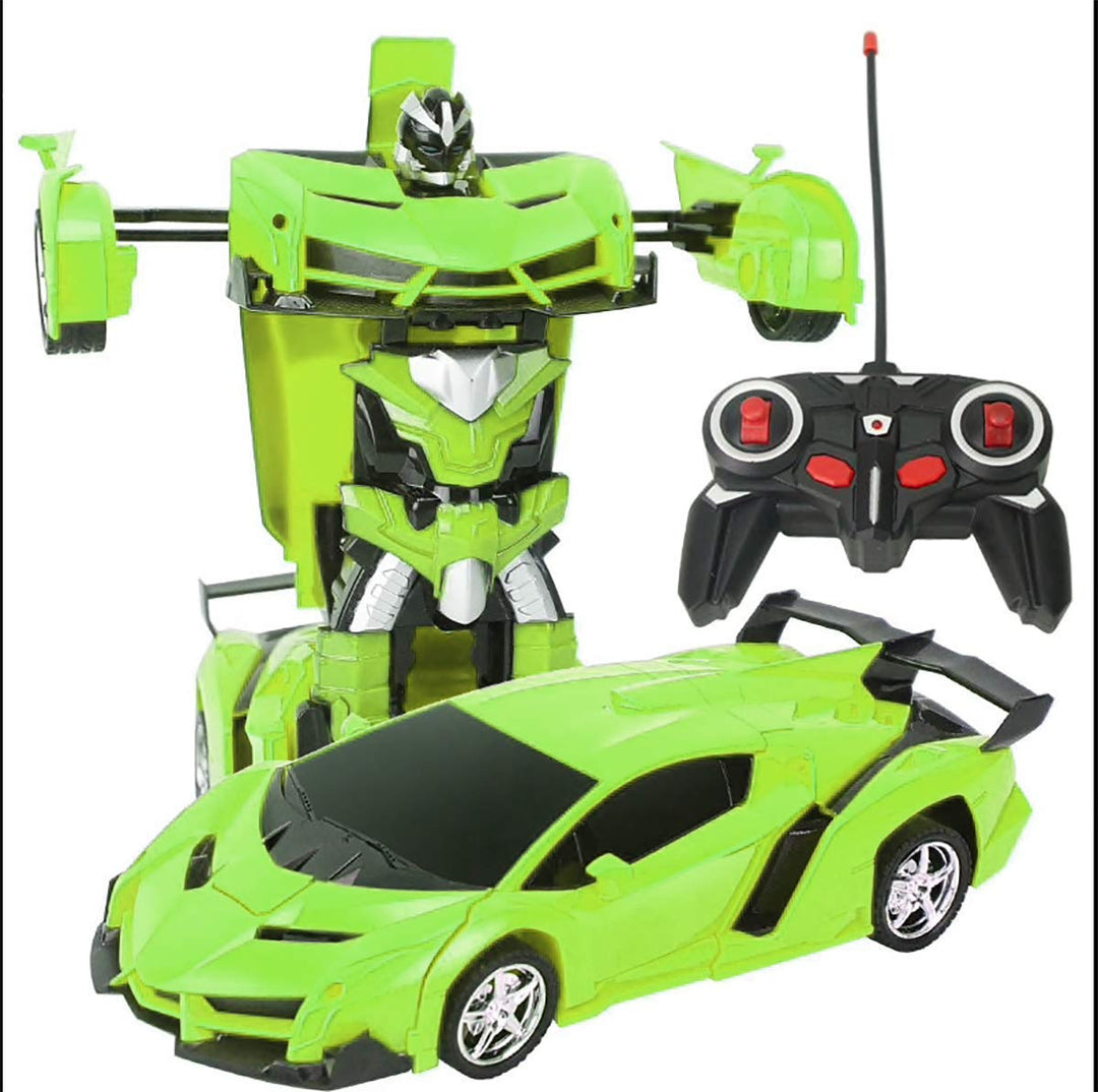 RC Robot Transforming Toy Car with Robot Deformation, Children Gifts(Color May Vary) (Transforming Car