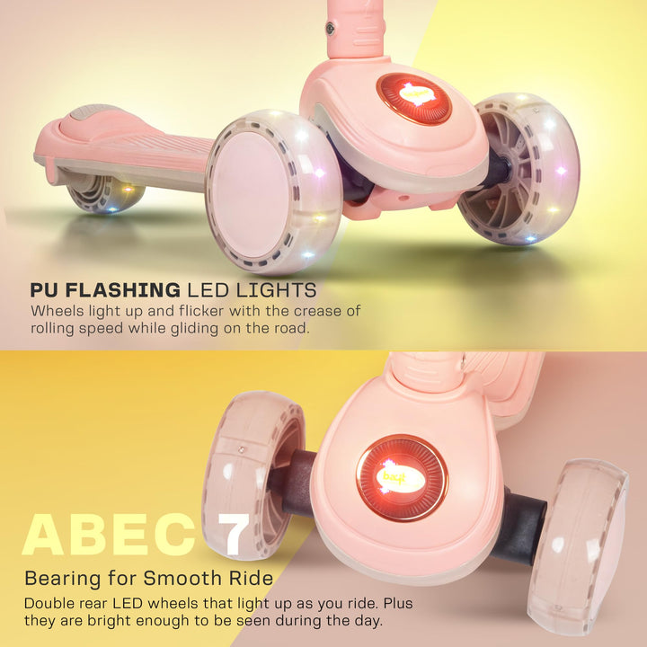 Taz Skate Scooter for Kids, Smart 3 Wheel Kids Scooter with Height Adjustable Runner Scooter for Kids 2 to 10 Years Boys Girls