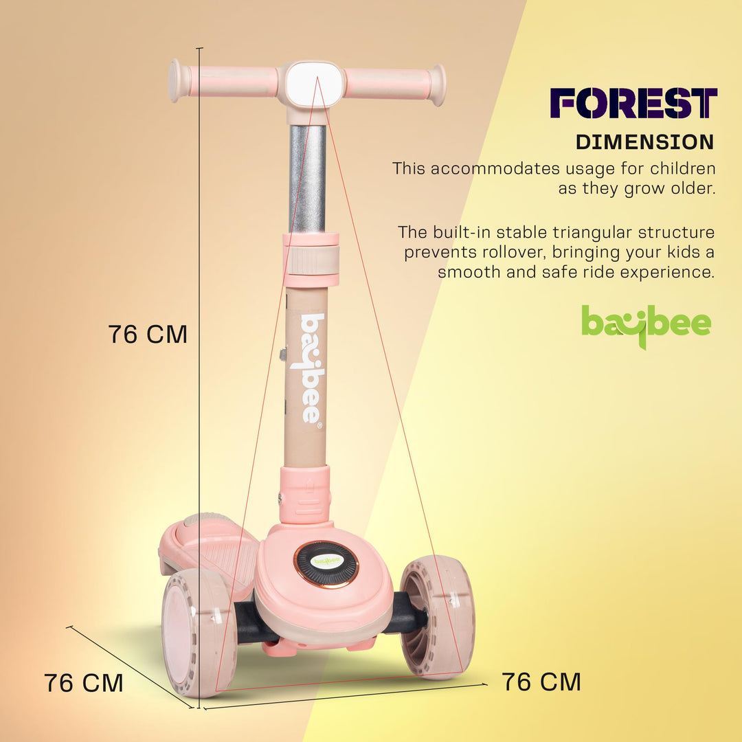 Taz Skate Scooter for Kids, Smart 3 Wheel Kids Scooter with Height Adjustable Runner Scooter for Kids 2 to 10 Years Boys Girls