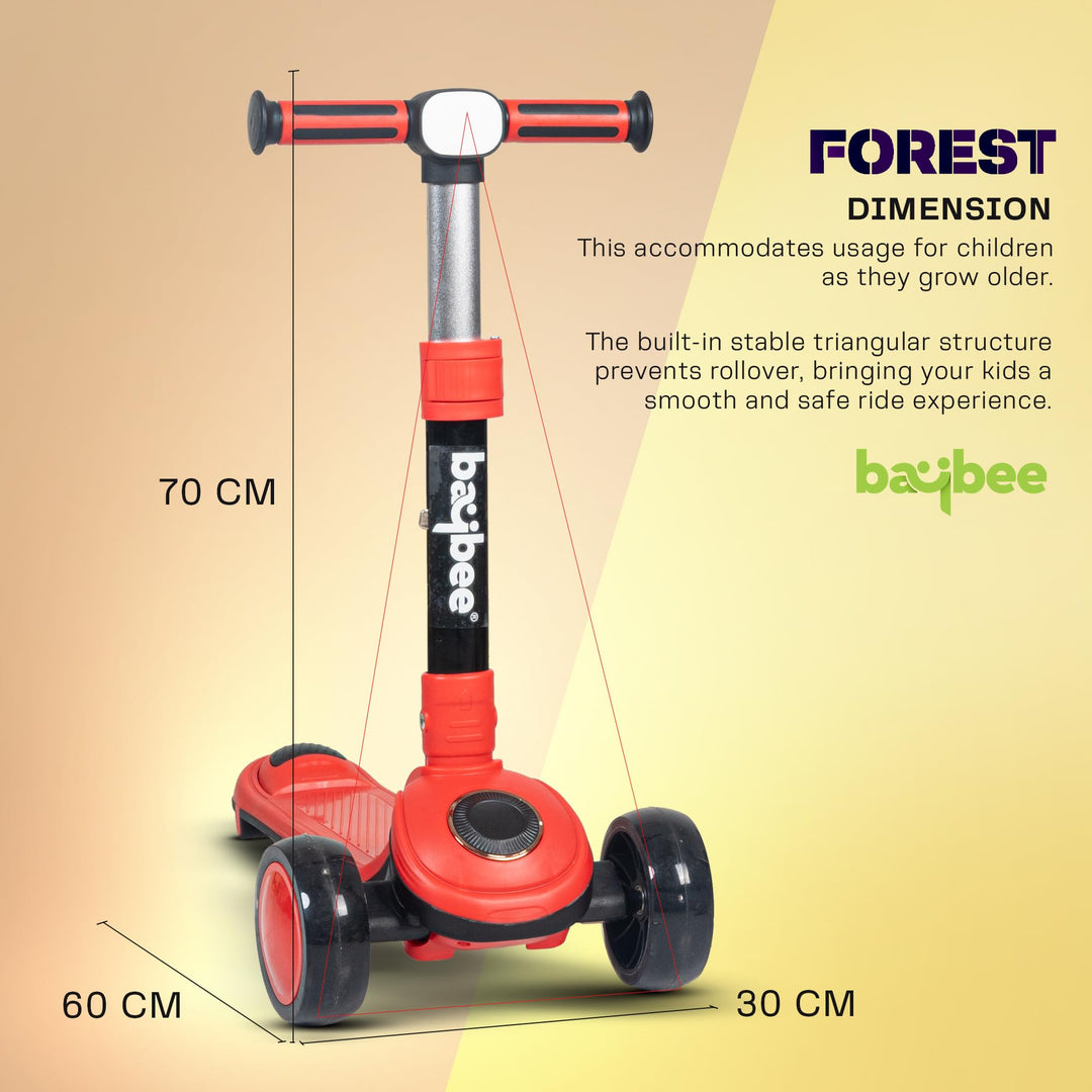 Taz Skate Scooter for Kids, Smart 3 Wheel Kids Scooter with Height Adjustable Runner Scooter for Kids 2 to 10 Years Boys Girls