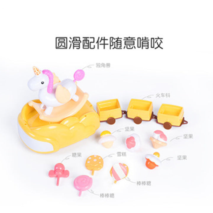 Mini Candy Paradise rocking unicorn  set for kids above 3yr (Multicolor)