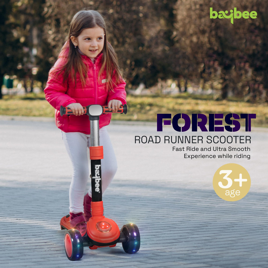 Taz Skate Scooter for Kids, Smart 3 Wheel Kids Scooter with Height Adjustable Runner Scooter for Kids 2 to 10 Years Boys Girls