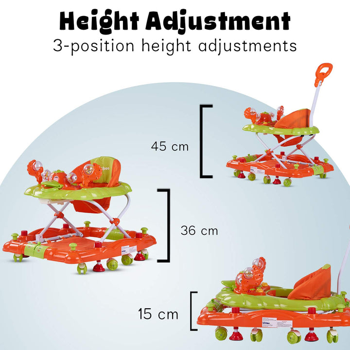 Cheezy Baby Walker Cum Rocker for Baby, Kids Walker with Height Adjustable