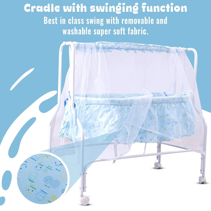 Cradle for Baby/Infants-Baby Swing Cradle Toddler Bassinet Bed & Crib with Mosquito Net for Sleeping Baby Swing Cradle for Toddler Boys and Girls 0 to 12 Months
