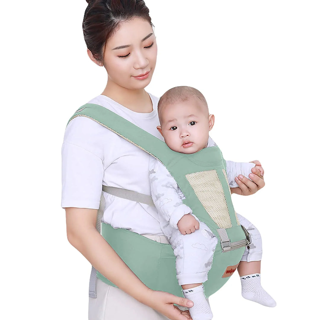 Baybee 6 in 1 Ergo Hip Seat Baby Carrier with 6 Carry Positions, Baby Carrier Cum Kangaroo Bag | Baby Carry Sling Front Back Carrier with Safety Belt | Baby Carry Bags for 0 to 2 Years