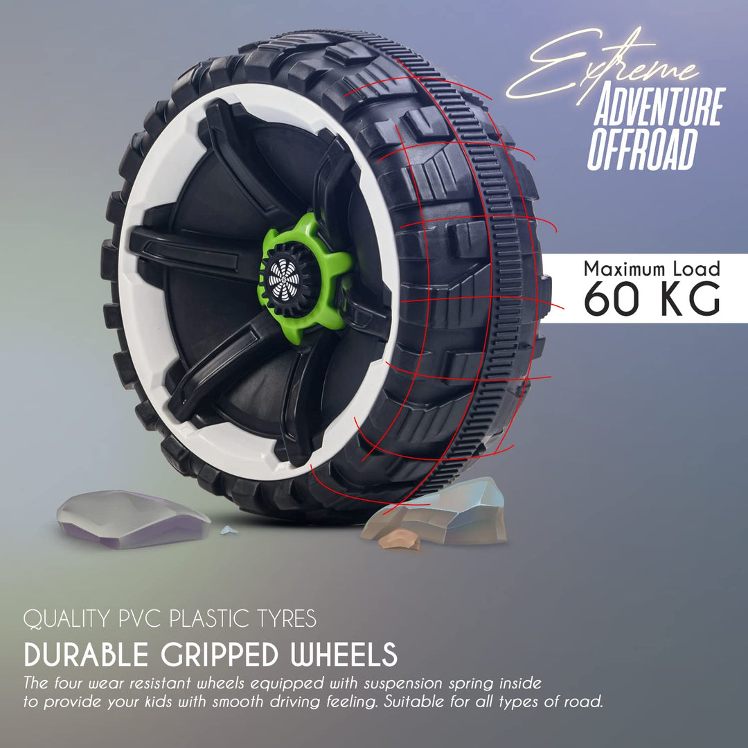 Kidzon Hulk Kids Battery Operated Jeep for Kids with Music & Light