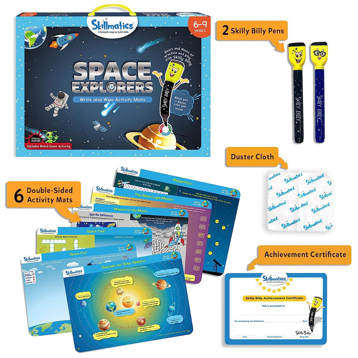 Skillmatics Educational Game-Space Explorers, Reusable Activity Mats