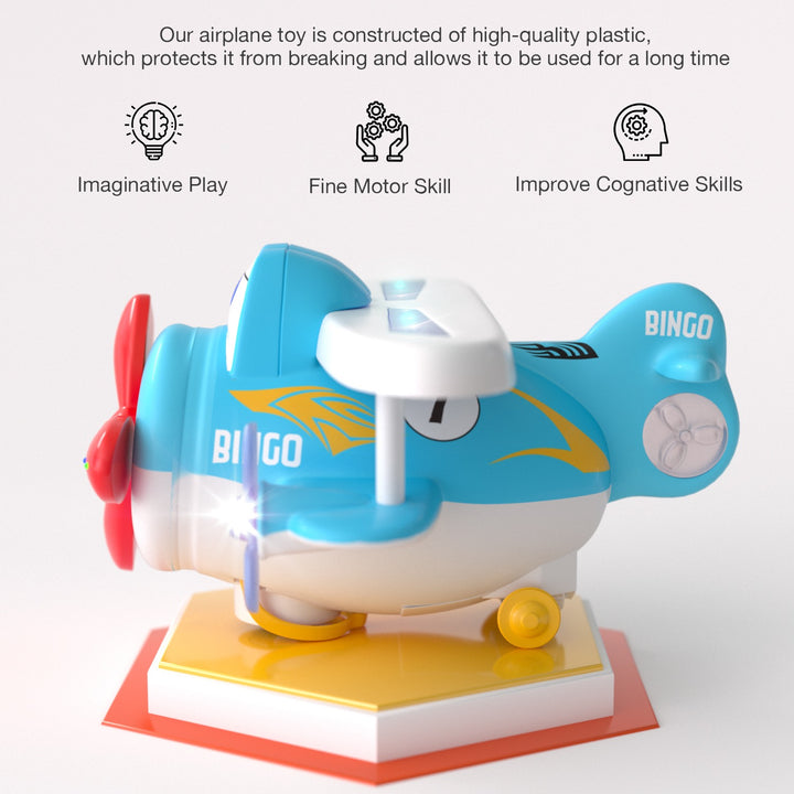 Bingo Airplane Toys - BPA Free, Aero Plane for Improving Aeronautical Knowledge of Children