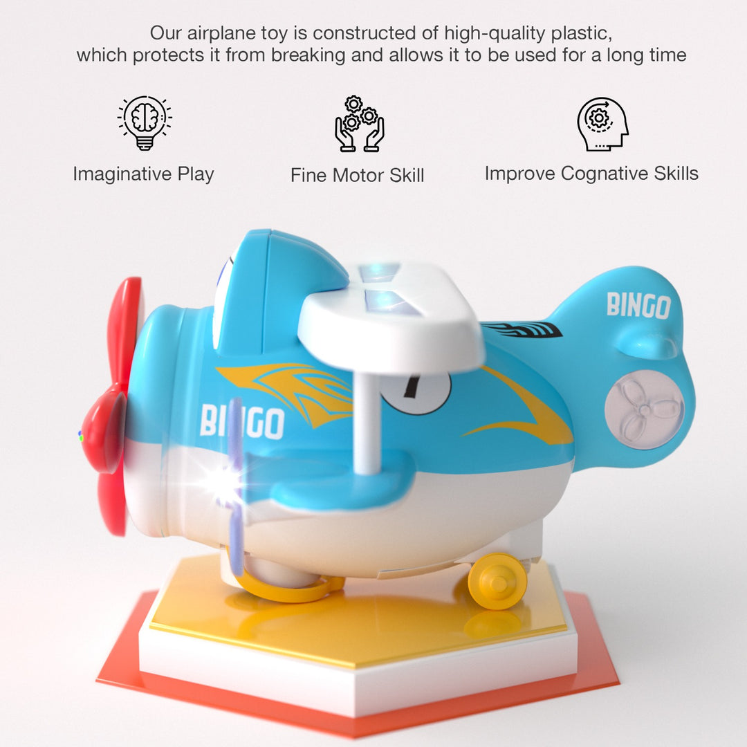 Bingo Airplane Toys - BPA Free, Aero Plane for Improving Aeronautical Knowledge of Children