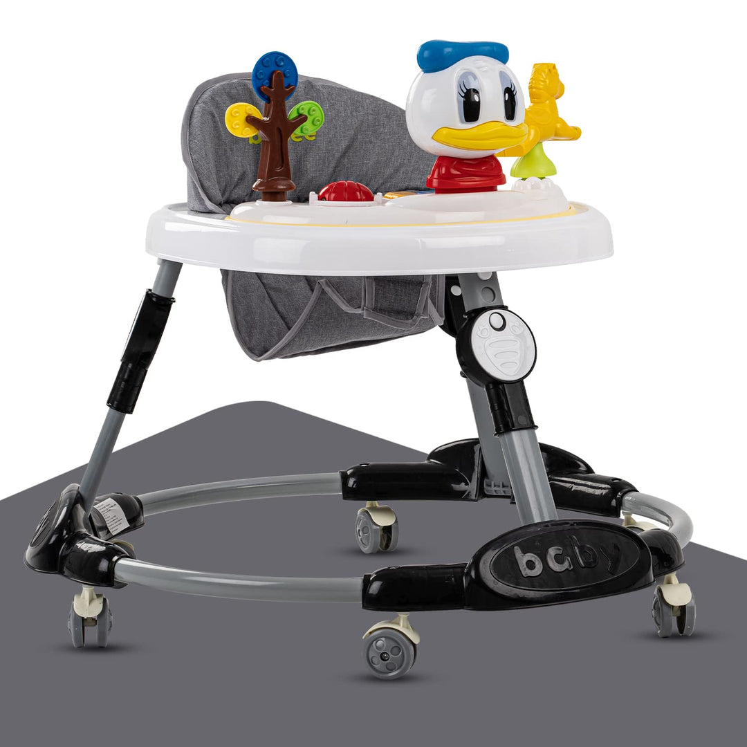 Kidzee Round Kids Walker with Foldable & 3 Height Adjustable | Walker for Baby