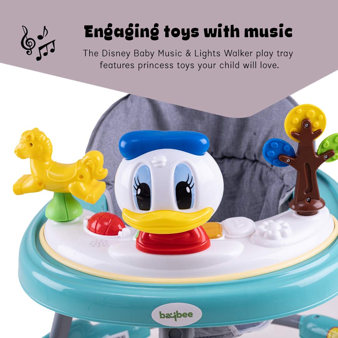 Kidzee Round Kids Walker with Foldable & 3 Height Adjustable | Walker for Baby