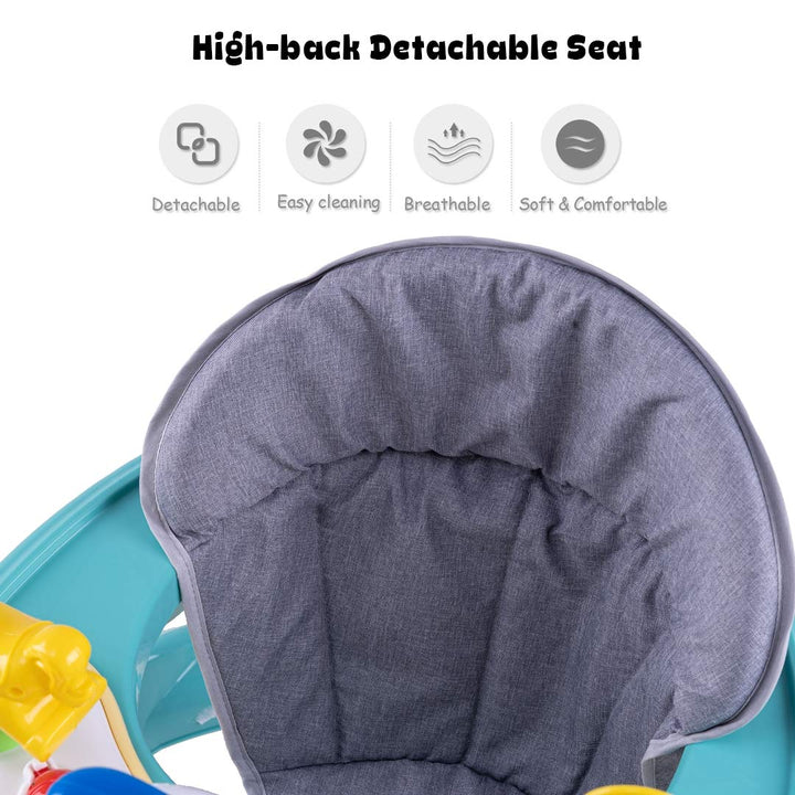 Kidzee Round Kids Walker with Foldable & 3 Height Adjustable | Walker for Baby