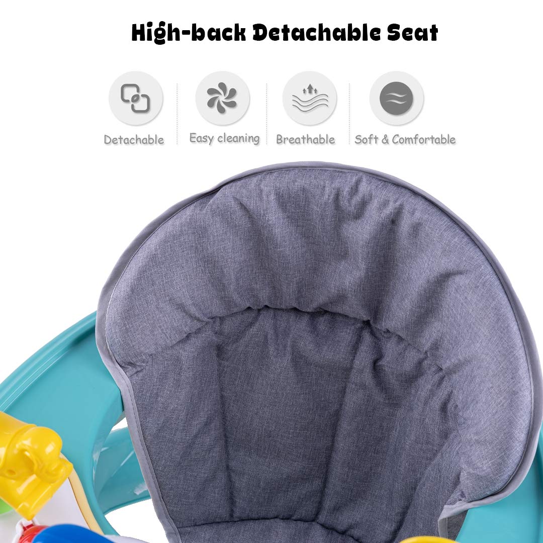 Kidzee Round Kids Walker with Foldable & 3 Height Adjustable | Walker for Baby