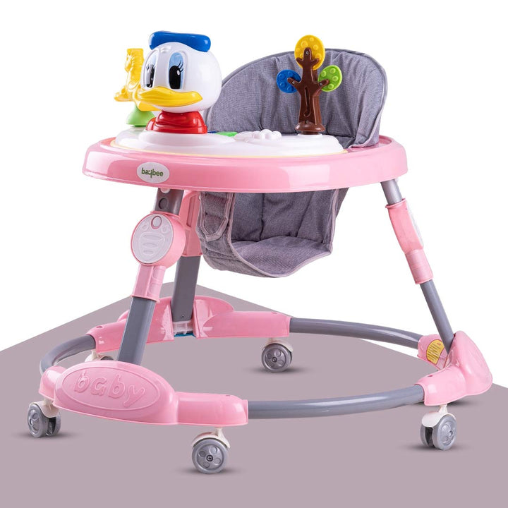 Kidzee Round Kids Walker with Foldable & 3 Height Adjustable | Walker for Baby