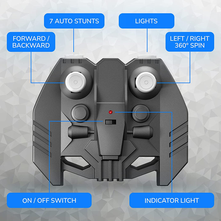 USB Rechargeable Remote Control Stunt Toy Car| Stunt 360 Rotating Rolling RC Car Gift for Boys and Girls Kids