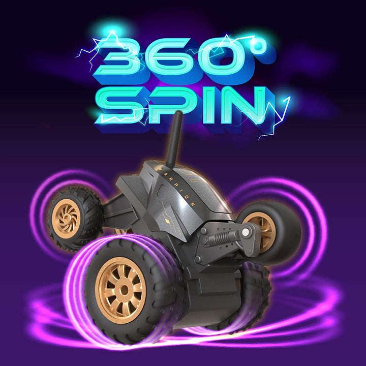 USB Rechargeable Remote Control Stunt Toy Car| Stunt 360 Rotating Rolling RC Car Gift for Boys and Girls Kids